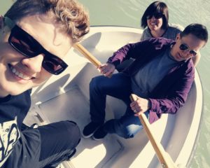 Queer Pack Team in a Boat