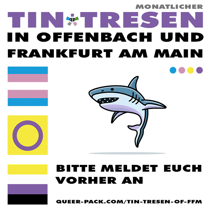 TIN-Tresen Banner mit Hai